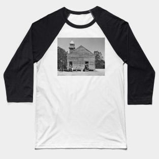 Rural Schoolhouse, 1937. Vintage Photo Baseball T-Shirt